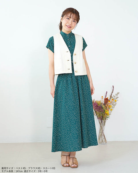 画像をギャラリービューアに読み込む, 小柄ジャケット/小柄ベスト/デニム/デニムベスト/小柄ベスト/Sサイズ/SSサイズ/低身長用/低身長ブランド