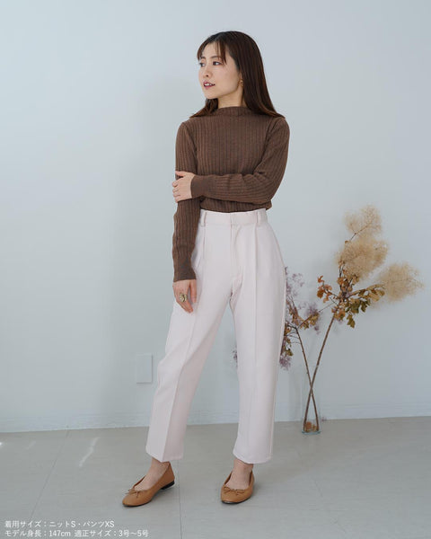 画像をギャラリービューアに読み込む, ワイドリブボトルネックニット【338】