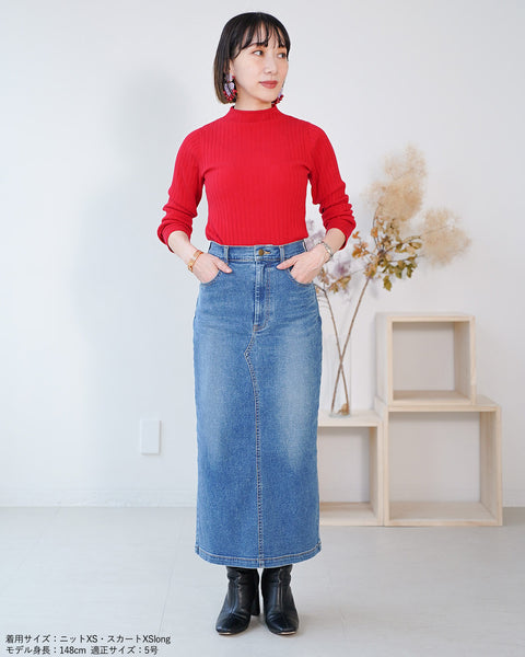 画像をギャラリービューアに読み込む, ワイドリブボトルネックニット【338】