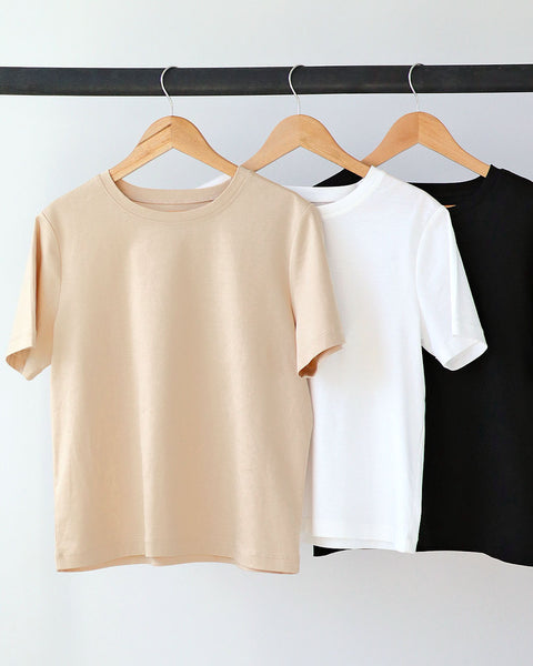 画像をギャラリービューアに読み込む, クルーネックコンパクトTシャツ【227】