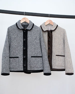 丸襟ツイードジャケット【381】