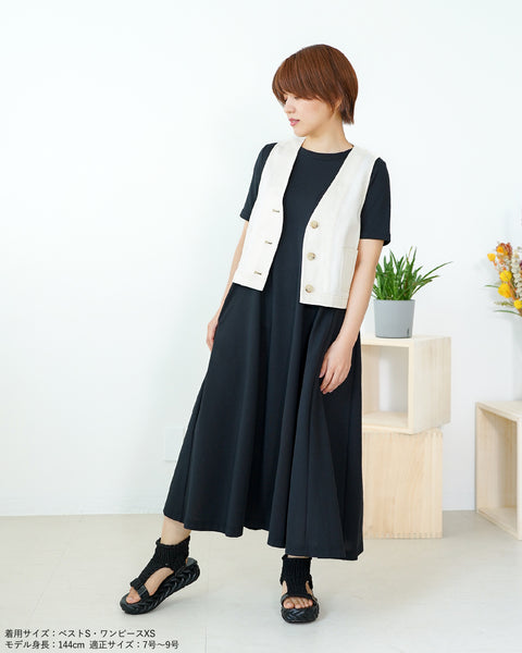 画像をギャラリービューアに読み込む, 小柄ジャケット/小柄ベスト/デニム/デニムベスト/小柄ベスト/Sサイズ/SSサイズ/低身長用/低身長ブランド