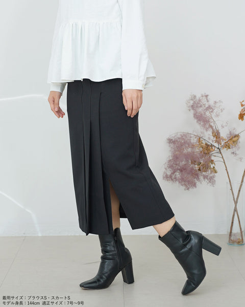 画像をギャラリービューアに読み込む, サイドプリーツストレートスカート【324】