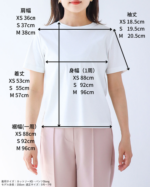 画像をギャラリービューアに読み込む, クルーネックコンパクトTシャツ【227】
