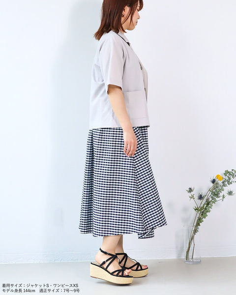 画像をギャラリービューアに読み込む, ハーフスリーブクロップドジャケット【277】