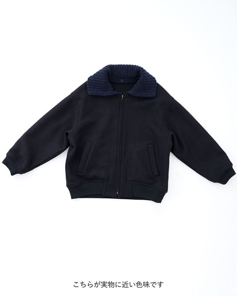 画像をギャラリービューアに読み込む, 2wayニット襟ブルゾン【313】