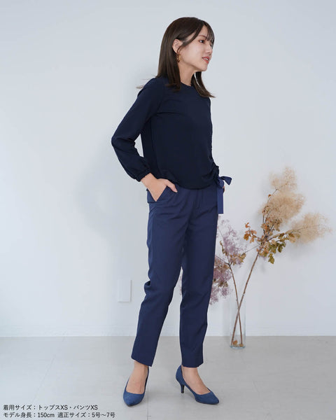 画像をギャラリービューアに読み込む, ドロストリボン綺麗めトップス【323】