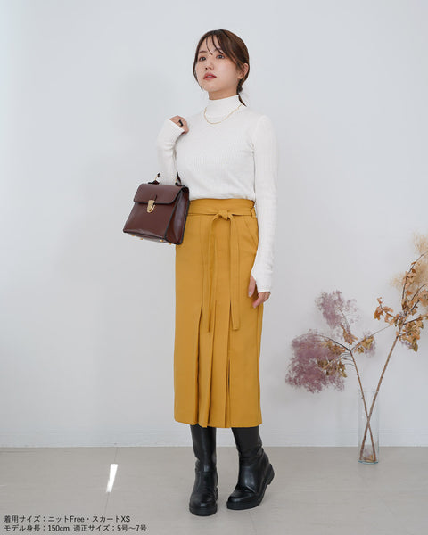 画像をギャラリービューアに読み込む, サイドプリーツストレートスカート【324】