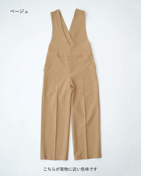 画像をギャラリービューアに読み込む, ウォッシャブルクロスサロペットパンツ【410】