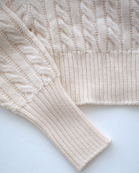 画像をギャラリービューアに読み込む, クロップドケーブルニットカーディガン【354】