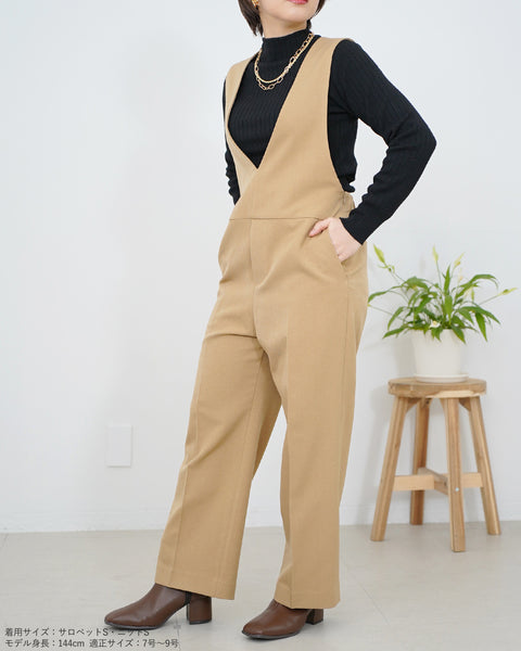 画像をギャラリービューアに読み込む, ウォッシャブルクロスサロペットパンツ【410】