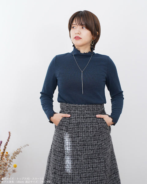 画像をギャラリービューアに読み込む, メロータートルネックカットソー【388】