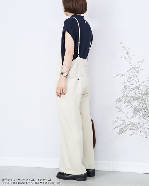 画像をギャラリービューアに読み込む, マットサテンサロペットパンツ【094】