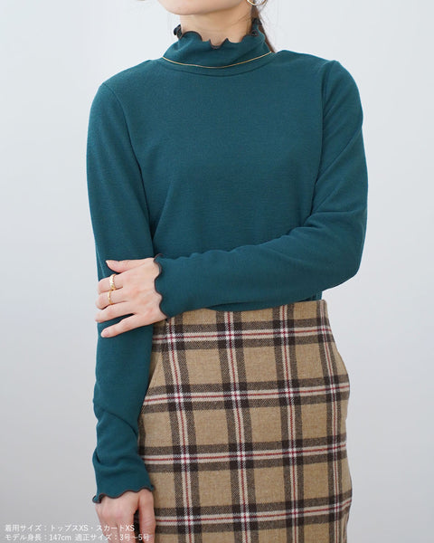 画像をギャラリービューアに読み込む, メロータートルネックカットソー【388】