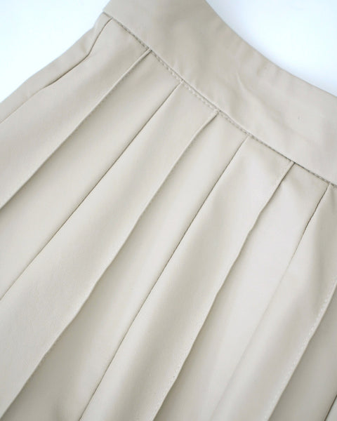 画像をギャラリービューアに読み込む, フェイクレザープリーツライクスカート【361】