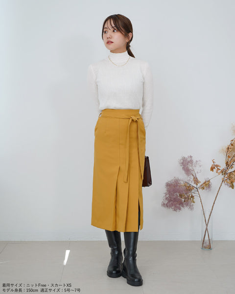 画像をギャラリービューアに読み込む, サイドプリーツストレートスカート【324】