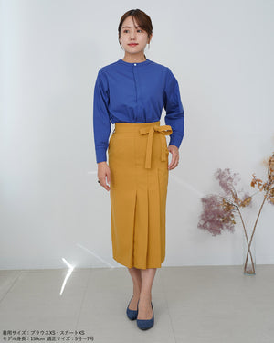 サイドプリーツストレートスカート【324】