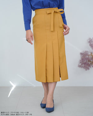 サイドプリーツストレートスカート【324】