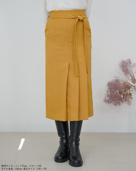 画像をギャラリービューアに読み込む, サイドプリーツストレートスカート【324】