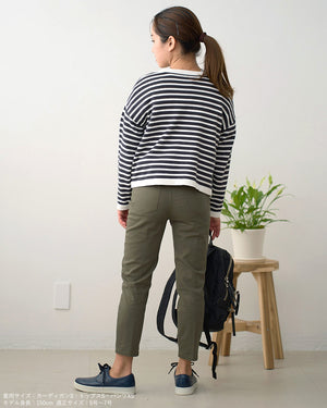 ピンタッククロップドパンツ【409】