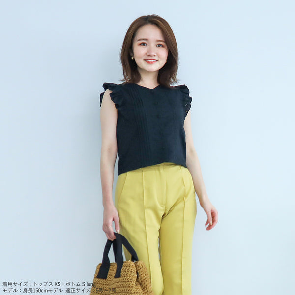 画像をギャラリービューアに読み込む, 前後2wayコットンレーストップス【セットアップ可能】【109】