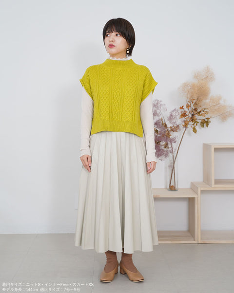 画像をギャラリービューアに読み込む, フェイクレザープリーツライクスカート【361】