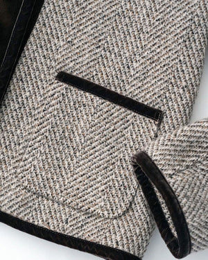 丸襟ツイードジャケット【381】