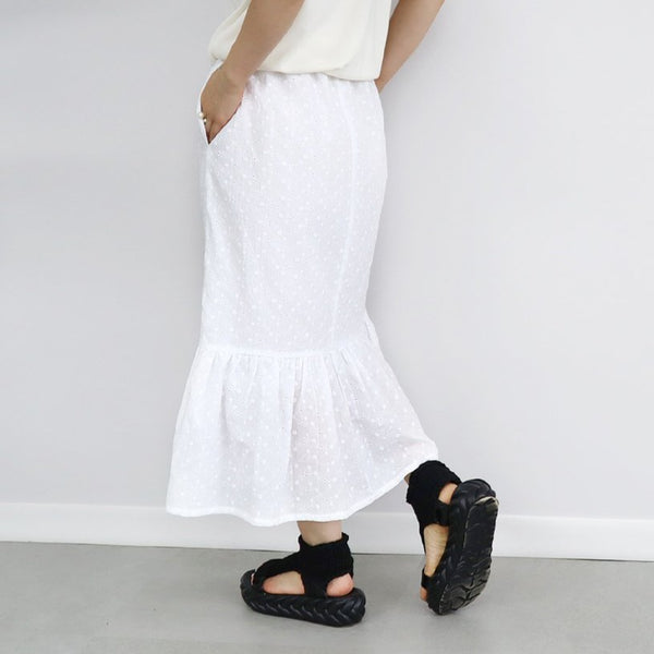 画像をギャラリービューアに読み込む, コットンレースマーメイドスカート【セットアップ可能】【117】