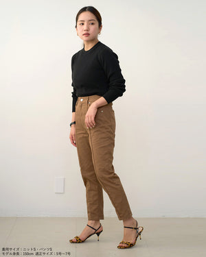 ピンタッククロップドパンツ【409】