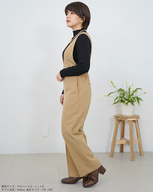 ウォッシャブルクロスサロペットパンツ【410】
