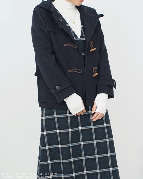 画像をギャラリービューアに読み込む, ウールショートダッフルコート【286】