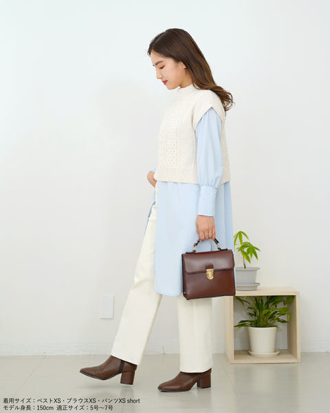 画像をギャラリービューアに読み込む, 柄あみニットベスト【342】