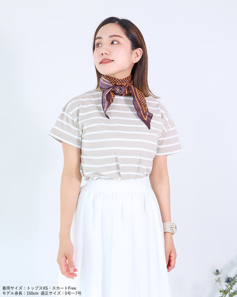 画像をギャラリービューアに読み込む, ドロップショルダーボーダーTシャツ【229】
