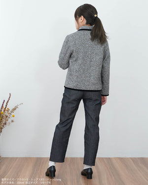 丸襟ツイードジャケット【381】