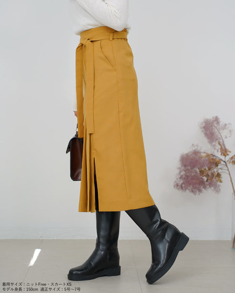 画像をギャラリービューアに読み込む, サイドプリーツストレートスカート【324】