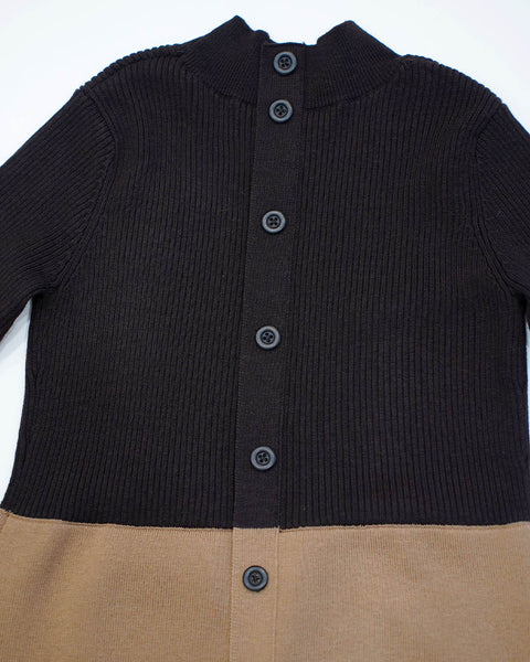 画像をギャラリービューアに読み込む, バイカラーニットワンピース【356】