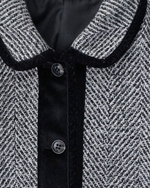 丸襟ツイードジャケット【381】