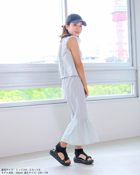 画像をギャラリービューアに読み込む, 前後2wayコットンレーストップス【セットアップ可能】【109】