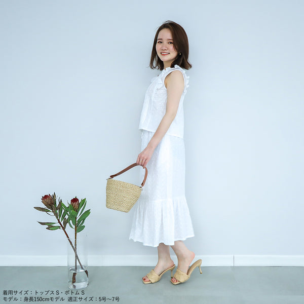 画像をギャラリービューアに読み込む, コットンレースマーメイドスカート【セットアップ可能】【117】