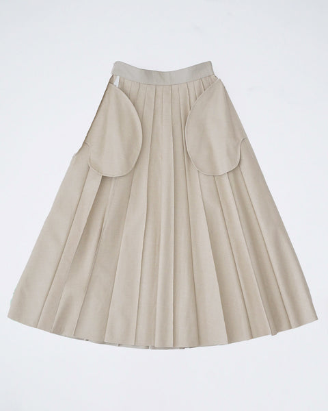 画像をギャラリービューアに読み込む, フェイクレザープリーツライクスカート【361】