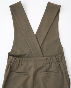 ウォッシャブルクロスサロペットパンツ【410】