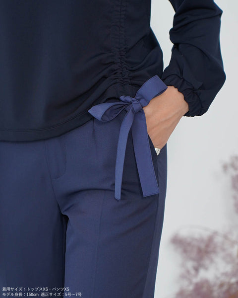 画像をギャラリービューアに読み込む, ドロストリボン綺麗めトップス【323】