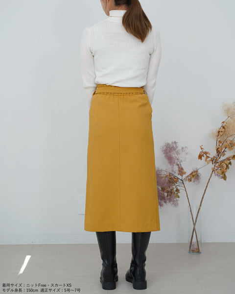 画像をギャラリービューアに読み込む, サイドプリーツストレートスカート【324】