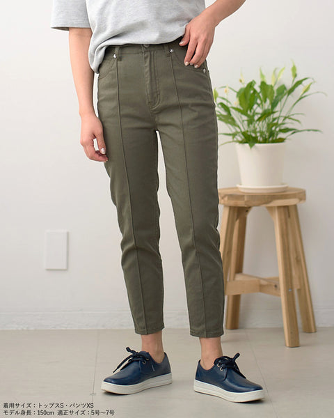 画像をギャラリービューアに読み込む, ピンタッククロップドパンツ【409】