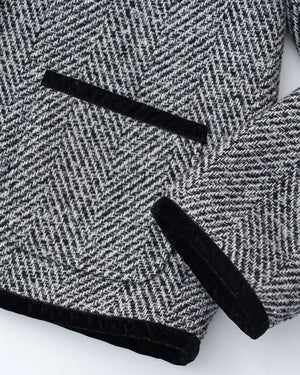 丸襟ツイードジャケット【381】