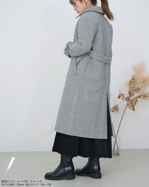 画像をギャラリービューアに読み込む, ウールロングコート【288】