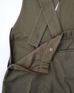 ウォッシャブルクロスサロペットパンツ【410】