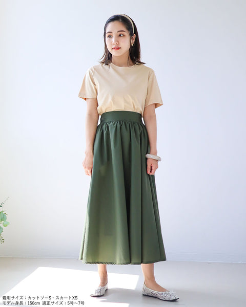 画像をギャラリービューアに読み込む, クルーネックコンパクトTシャツ【227】