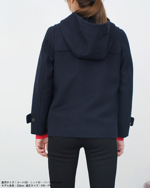 画像をギャラリービューアに読み込む, ウールショートダッフルコート【286】