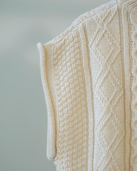 画像をギャラリービューアに読み込む, 柄あみニットベスト【342】